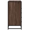 vidaXL Drawer Cabinet Brown Oak Engineered Wood, Metal