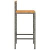 vidaXL Bar Stool Set of 2 Grey
