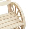 vidaXL Garden Chair Natural wood Solid Fir Wood 22.8 x 22.8 x 30.9 in