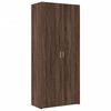 vidaXL Storage Cabinet Brown Oak 31.5x16.7x88.6" Engineered Wood