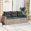 vidaXL Garden Sofa Set Light grey, Dark grey