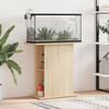 vidaXL Aquarium Stand Sonoma Oak Engineered Wood 29.5 x 14.2 x 28.5 in