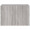 vidaXL TV Wall Cabinet Gray sonoma Engineered wood 23.6 x 13.8 x 16.1 in