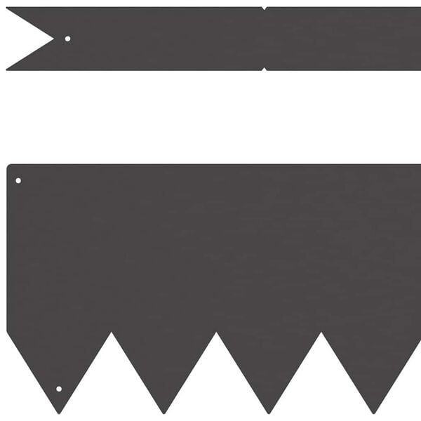 vidaXL Lawn Edging 50 pcs Black 100 x 0.05 x 20 cm Cold Rolled Steel