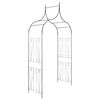 vidaXL Garden Arch Dark Green Iron Large Durable Garden Arch