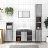 vidaXL Bathroom Cabinet Grey Sonoma Engineered wood, iron Medium