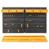 vidaXL Tool Wall 25.4"x15.2" 26 Tool Holders PP