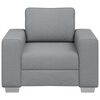vidaXL Sofa Light Grey 39.37 x 30.31 x 32.28 in Fabric