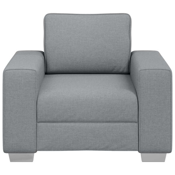 vidaXL Sofa Light Grey 39.37 x 30.31 x 32.28 in Fabric