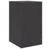 vidaXL Bedside Cabinet Black Cold-rolled steel Standard Bedside Cabinet