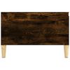 vidaXL Coffee Table Smoked Oak Engineered wood, Solid eucalyptus wood
