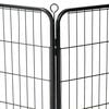 vidaXL Dog Playpen Black Powder-coated steel