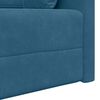 vidaXL Floor Sofa Bed Blue 83.86 x 27.56 x 30.31 in Velvet