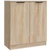 vidaXL Sideboard Set of 3 Sonoma oak Engineered wood Medium Sideboard