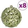 vidaXL Christmas Bauble Set of 100 Light green Polystyrene