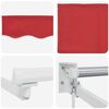 vidaXL Retractable Awning Manual Red 137.80" x 98.43" fabric