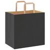 vidaXL Paper Bags 250 pcs with Handles Black 26x17x25 cm