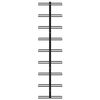 vidaXL Wall-mounted Wine Racks for 18 Bottles 2 pcs Black Iron