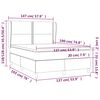 vidaXL Box Spring Bed Dark grey