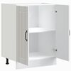 vidaXL Sink Base Cabinet White Engineered wood Standard Adjustable Feet