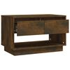vidaXL TV Cabinet Smoked Oak Engineered Wood 27.6 x 16.1 x 17.3 in