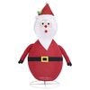vidaXL Santa Claus Figure Red and White Fabric and Steel Large