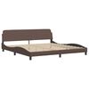 vidaXL Bed Brown, White