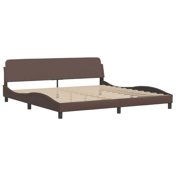 vidaXL Bed Brown, White