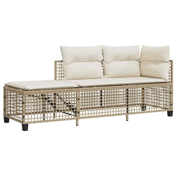 vidaXL Garden Sofa Set Beige, Cream White