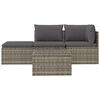 vidaXL Garden Lounge Set Gray