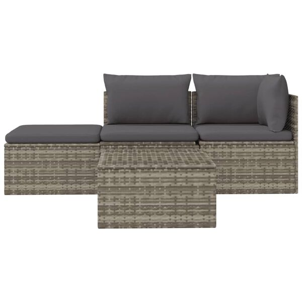 vidaXL Garden Lounge Set Gray