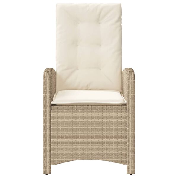 vidaXL Reclining Garden Chair Beige