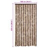vidaXL Insect Curtain Beige and Light Brown 39.4x86.6" Chenille