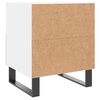 vidaXL Bedside Cabinet Set of 2 White Engineered wood Small