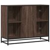 vidaXL Sideboard Brown Oak Engineered wood, Metal 36.2x13.8x29.9 in
