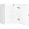 vidaXL Kitchen Wall Cabinet High gloss white Engineered wood Medium