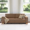 vidaXL Sofa Brown 86.61 x 30.71 x 33.07 in Fabric