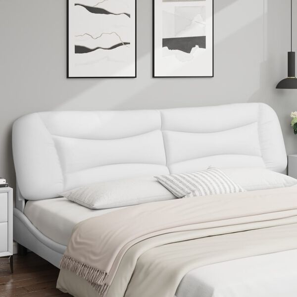 vidaXL Headboard Cushion White