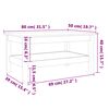 vidaXL Coffee Table Wax brown Solid pine wood Medium Coffee Table