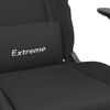 vidaXL Gaming Chair Black Fabric