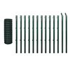 vidaXL Euro Fence Steel 82'x4.9' Green