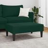 vidaXL Footstool Dark green Velvet Compact Simple Footstool