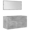 vidaXL Bathroom Furniture Set Bathroom Vanity Set Rectangular Modern
