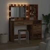 vidaXL Dressing Table Brown 78.5 x 41 x 135 cm Engineered wood
