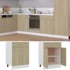 vidaXL Drawer Bottom Cabinet Sonoma oak Engineered wood 23.6x18.1x32.0 in