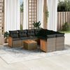 vidaXL Garden Sofa Set Grey