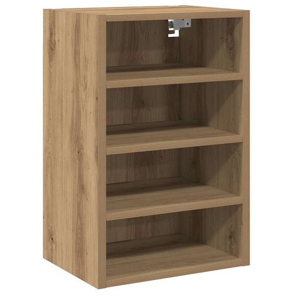 vidaXL Hanging Cabinet Artisan oak Engineered wood Medium