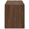 vidaXL Bathroom Wall Cabinet Brown Oak Engineered Wood 23.6 in