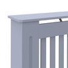 vidaXL Radiator Cover 2 pcs Grey 44.09 x 7.48 x 32.09 in
