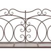 vidaXL Garden Bench Antique brown Wrought iron Medium Garden Bench